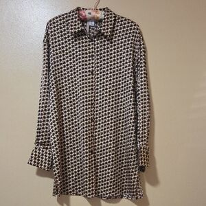 Carolina Belle Geometric Patterned Shirt
